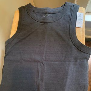 Loft Gray Tank Top Size Small